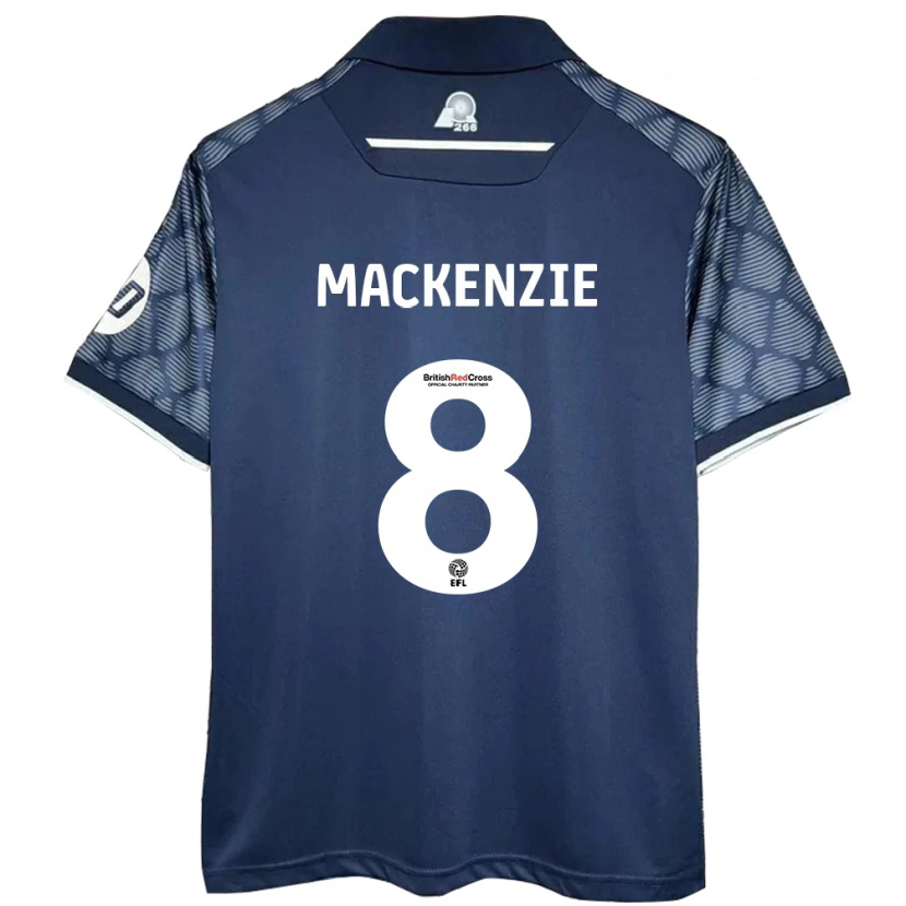 Danxen Niño Camiseta Libby Mackenzie #8 Negro 2ª Equipación 2024/25 La Camisa