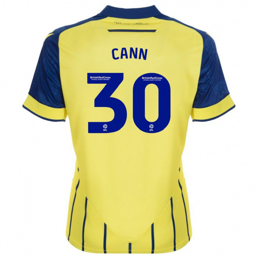Danxen Niño Camiseta Ted Cann #30 Amarillo Azul 2ª Equipación 2024/25 La Camisa