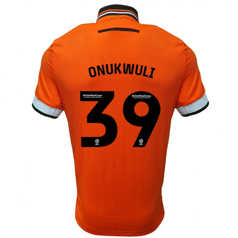 Danxen Niño Camiseta Favour Onukwuli #39 Naranja Blanco 2ª Equipación 2024/25 La Camisa