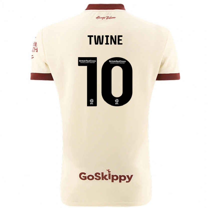 Danxen Niño Camiseta Scott Twine #10 Crema Blanco 2ª Equipación 2024/25 La Camisa