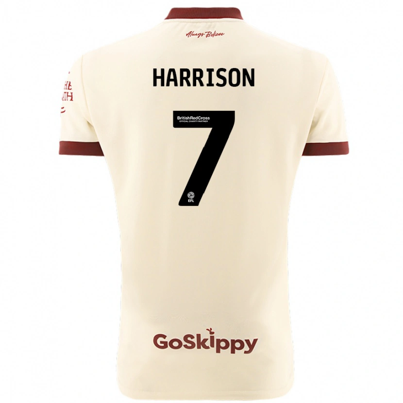 Danxen Niño Camiseta Abi Harrison #7 Crema Blanco 2ª Equipación 2024/25 La Camisa
