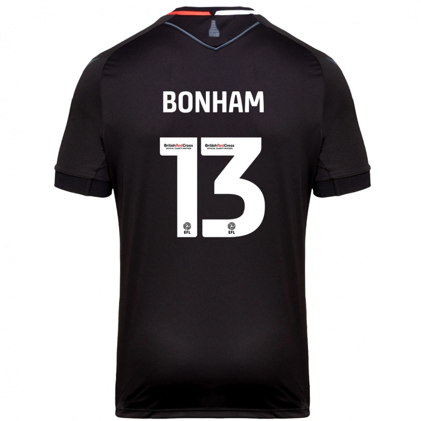 Danxen Niño Camiseta Jack Bonham #13 Negro 2ª Equipación 2024/25 La Camisa