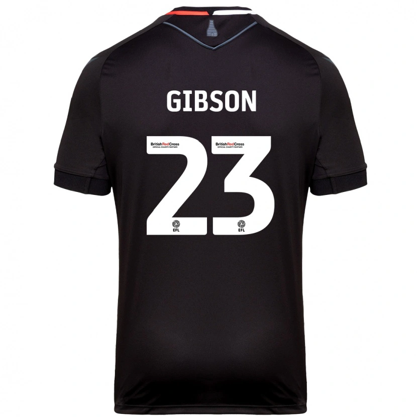 Danxen Niño Camiseta Ben Gibson #23 Negro 2ª Equipación 2024/25 La Camisa