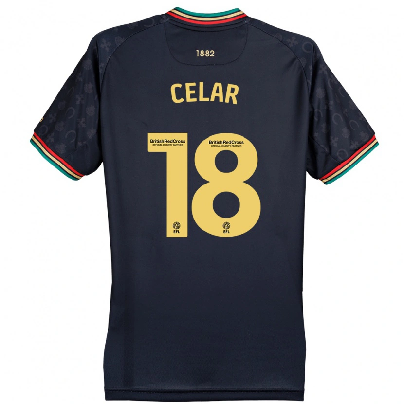 Danxen Niño Camiseta Zan Celar #18 Azul Marino Oscuro 2ª Equipación 2024/25 La Camisa