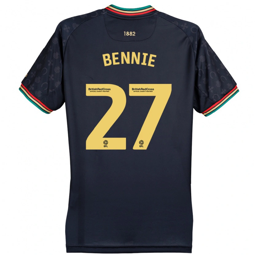 Danxen Niño Camiseta Daniel Bennie #27 Azul Marino Oscuro 2ª Equipación 2024/25 La Camisa
