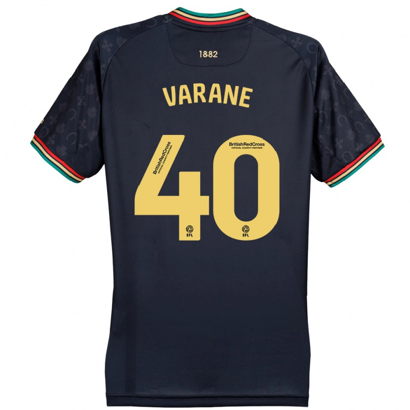 Danxen Niño Camiseta Jonathan Varane #40 Azul Marino Oscuro 2ª Equipación 2024/25 La Camisa