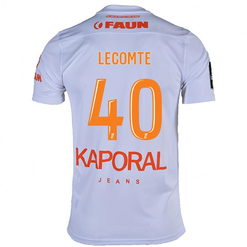 Danxen Niño Camiseta Benjamin Lecomte #40 Blanco 2ª Equipación 2024/25 La Camisa