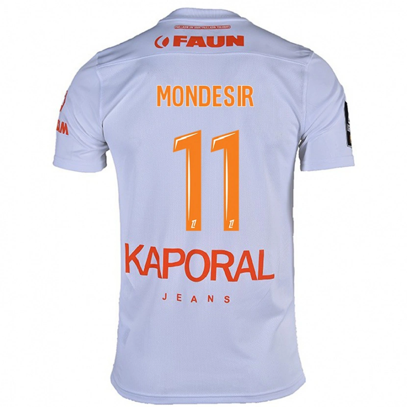 Danxen Niño Camiseta Nérilia Mondésir #11 Blanco 2ª Equipación 2024/25 La Camisa
