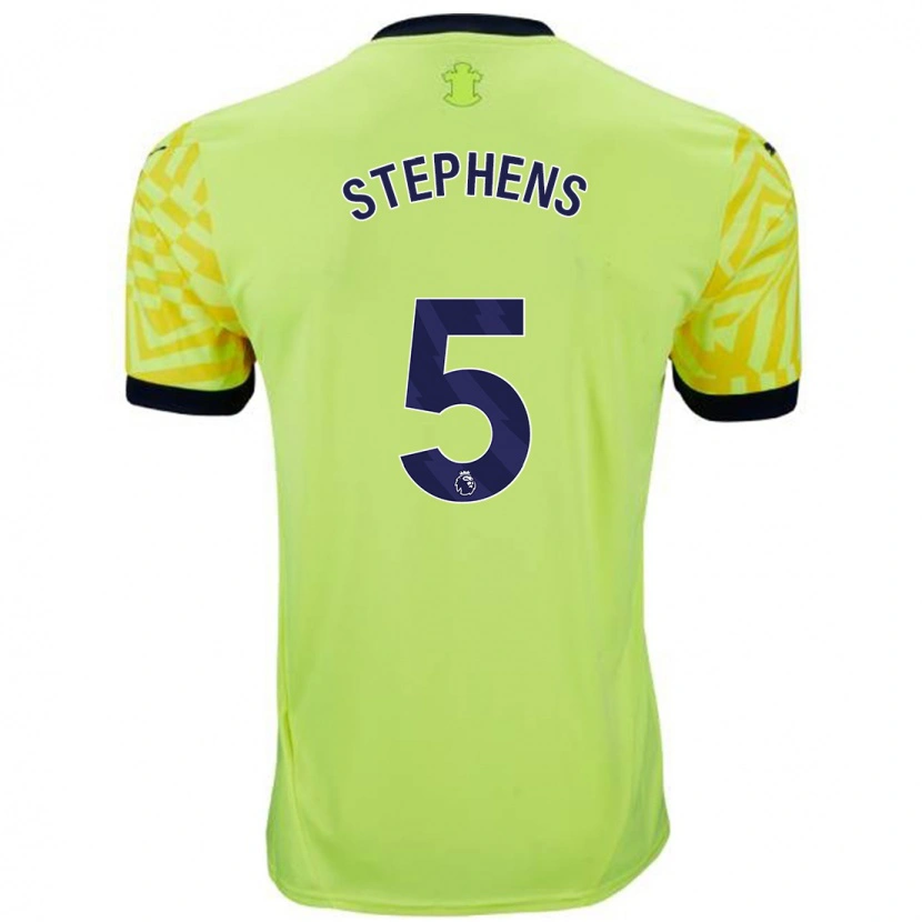 Danxen Niño Camiseta Jack Stephens #5 Amarillo 2ª Equipación 2024/25 La Camisa