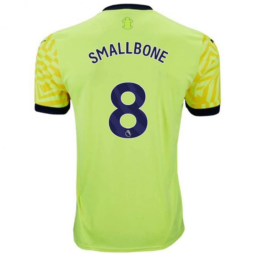 Danxen Niño Camiseta Will Smallbone #8 Amarillo 2ª Equipación 2024/25 La Camisa