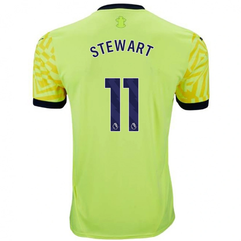 Danxen Niño Camiseta Ross Stewart #11 Amarillo 2ª Equipación 2024/25 La Camisa