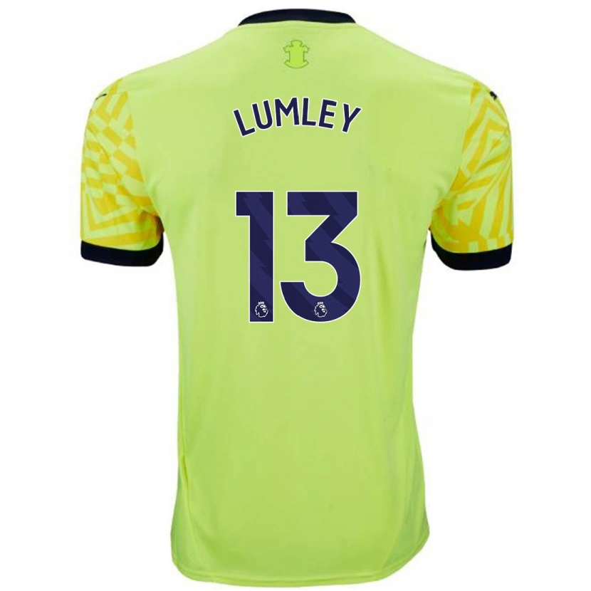 Danxen Niño Camiseta Joe Lumley #13 Amarillo 2ª Equipación 2024/25 La Camisa