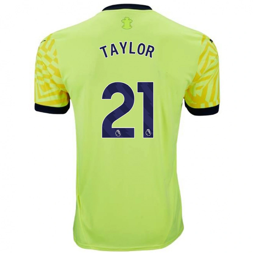 Danxen Niño Camiseta Charlie Taylor #21 Amarillo 2ª Equipación 2024/25 La Camisa