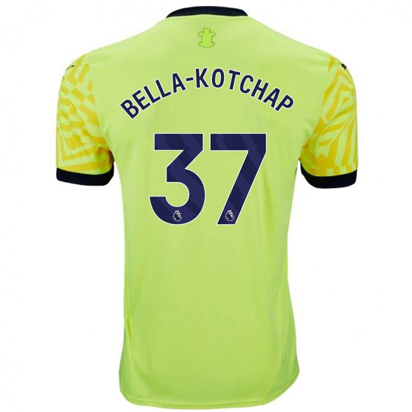 Danxen Niño Camiseta Armel Bella-Kotchap #37 Amarillo 2ª Equipación 2024/25 La Camisa