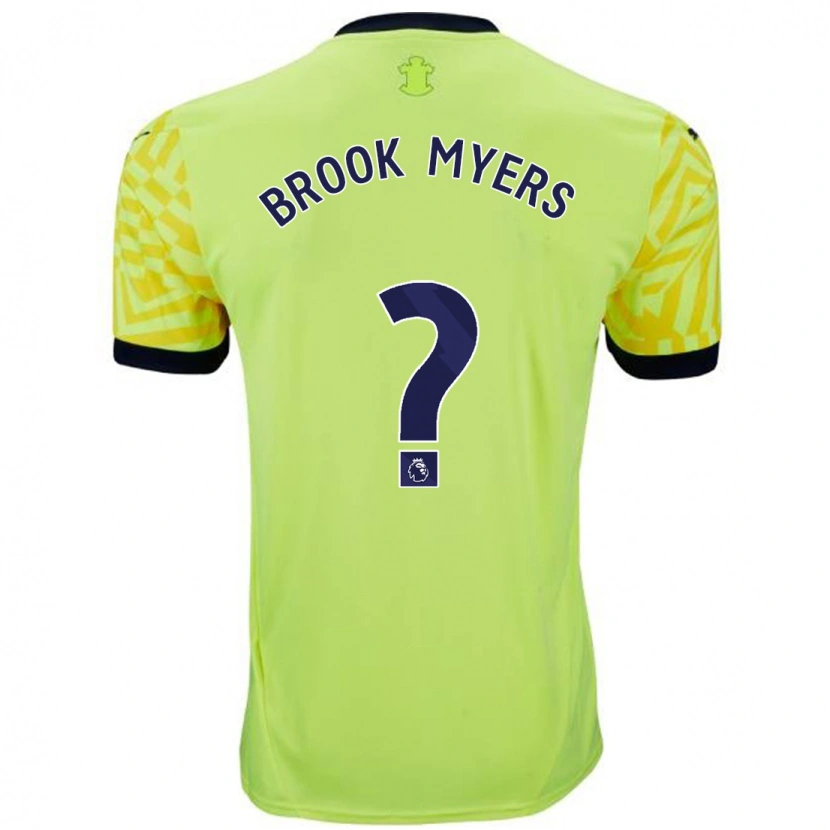 Danxen Niño Camiseta Brook Myers #0 Amarillo 2ª Equipación 2024/25 La Camisa