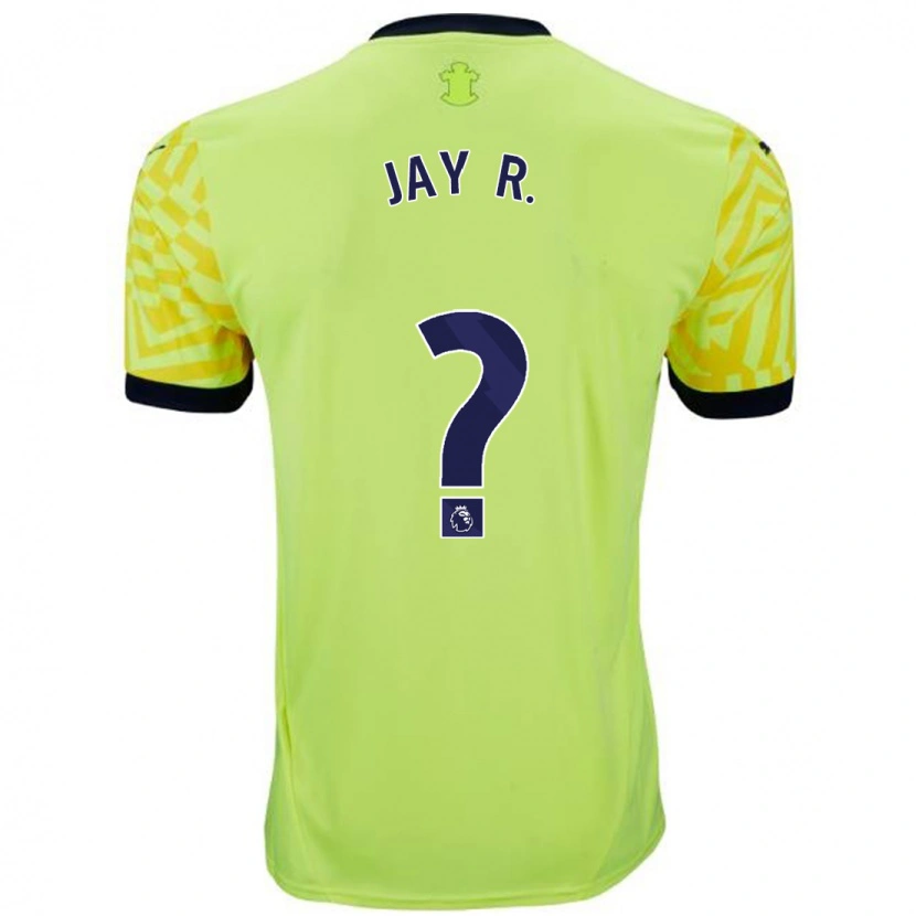 Danxen Niño Camiseta Jay Robinson #0 Amarillo 2ª Equipación 2024/25 La Camisa