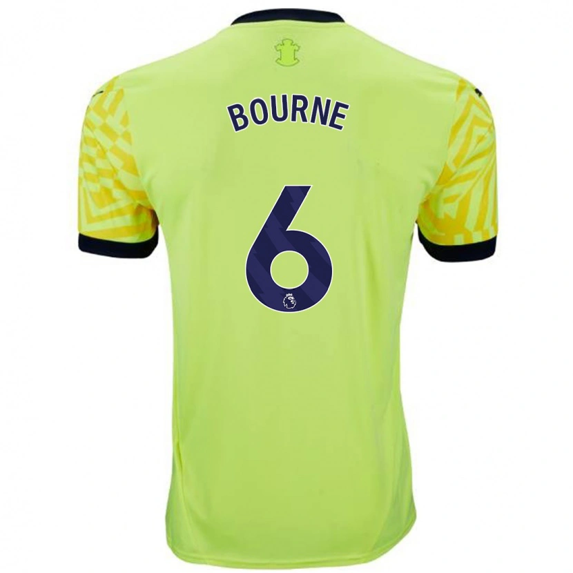 Danxen Niño Camiseta Tara Bourne #6 Amarillo 2ª Equipación 2024/25 La Camisa