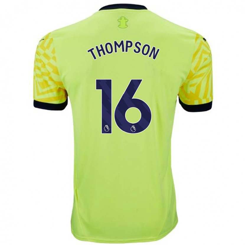 Danxen Niño Camiseta Emma Thompson #16 Amarillo 2ª Equipación 2024/25 La Camisa
