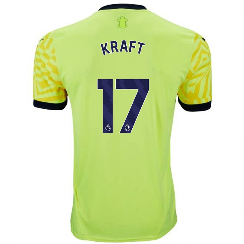 Danxen Niño Camiseta Emily Kraft #17 Amarillo 2ª Equipación 2024/25 La Camisa