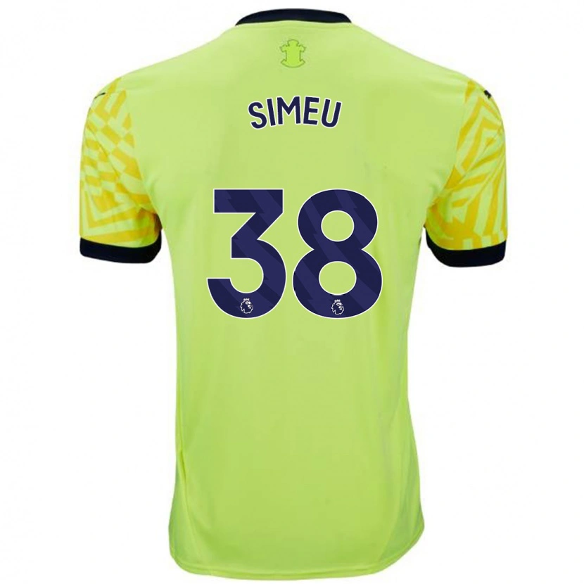 Danxen Niño Camiseta Dynel Simeu #38 Amarillo 2ª Equipación 2024/25 La Camisa