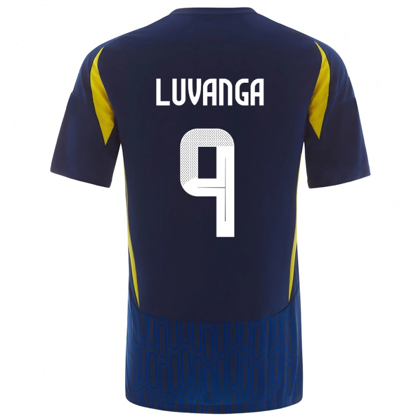 Danxen Niño Camiseta Clara Luvanga #9 Azul Amarillo 2ª Equipación 2024/25 La Camisa