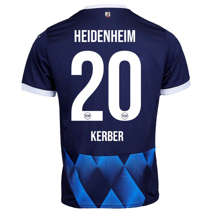 Danxen Niño Camiseta Luca Kerber #20 Azul Marino Oscuro 2ª Equipación 2024/25 La Camisa