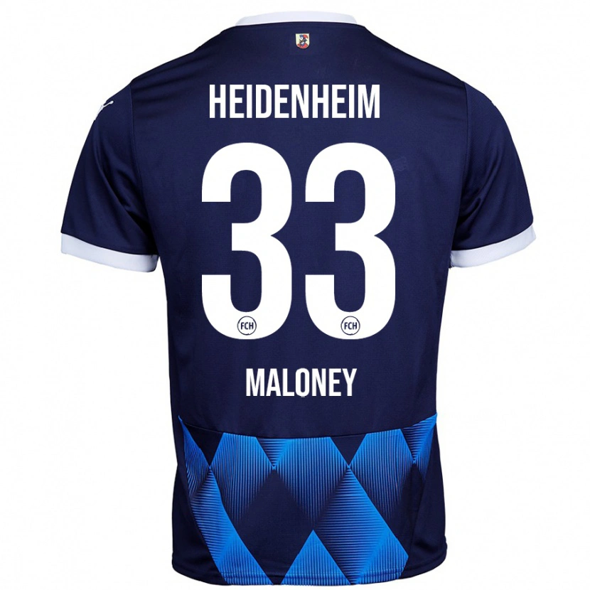 Danxen Niño Camiseta Lennard Maloney #33 Azul Marino Oscuro 2ª Equipación 2024/25 La Camisa