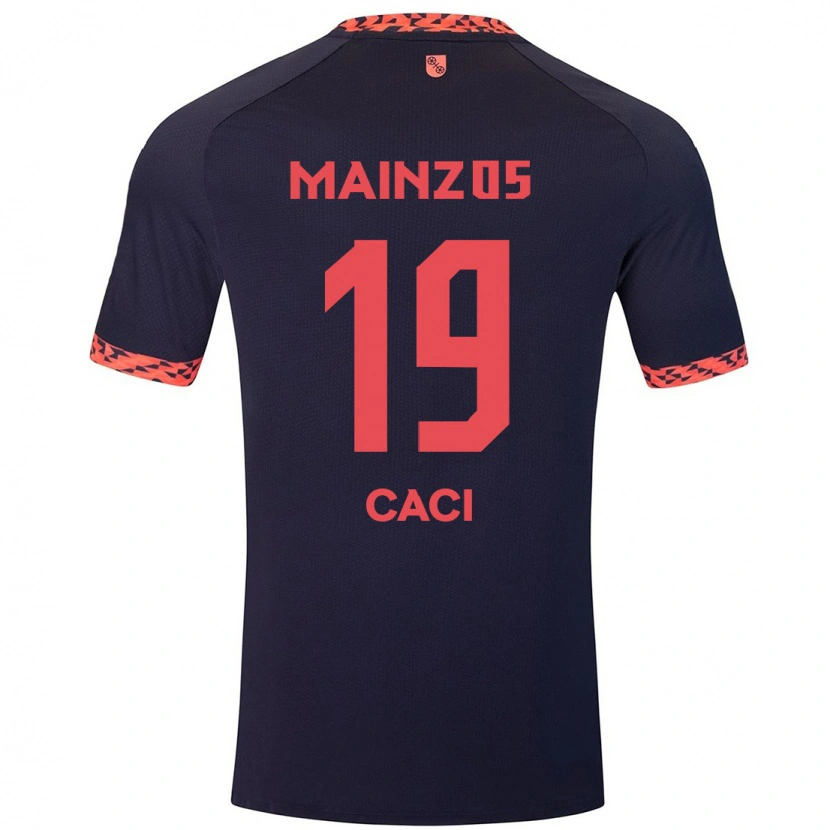 Danxen Niño Camiseta Anthony Caci #19 Azul Coral Rojo 2ª Equipación 2024/25 La Camisa