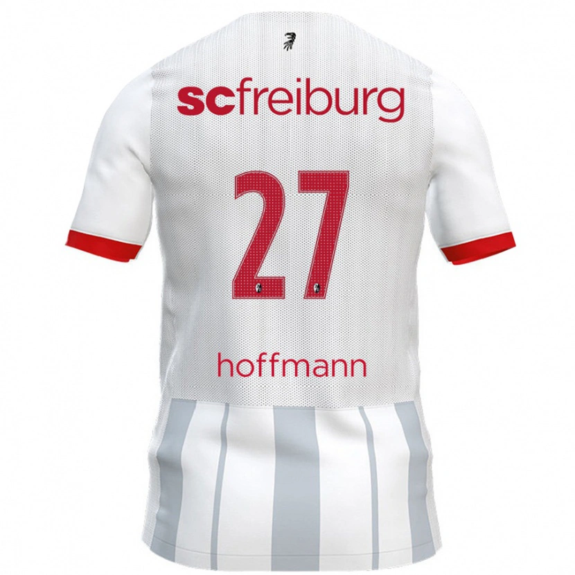 Danxen Niño Camiseta Giovanna Hoffmann #27 Blanco Gris 2ª Equipación 2024/25 La Camisa