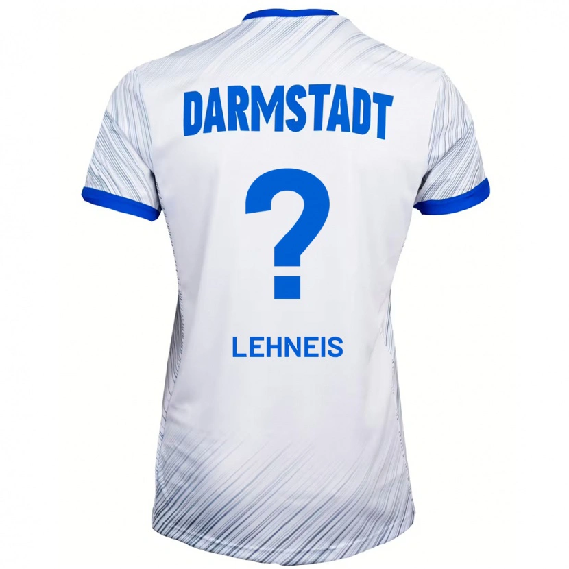 Danxen Niño Camiseta Daniel Lehneis #0 Blanco Azul 2ª Equipación 2024/25 La Camisa