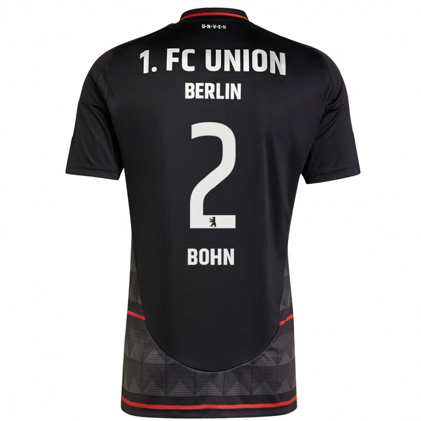 Danxen Niño Camiseta Oskar Bohn #2 Negro 2ª Equipación 2024/25 La Camisa