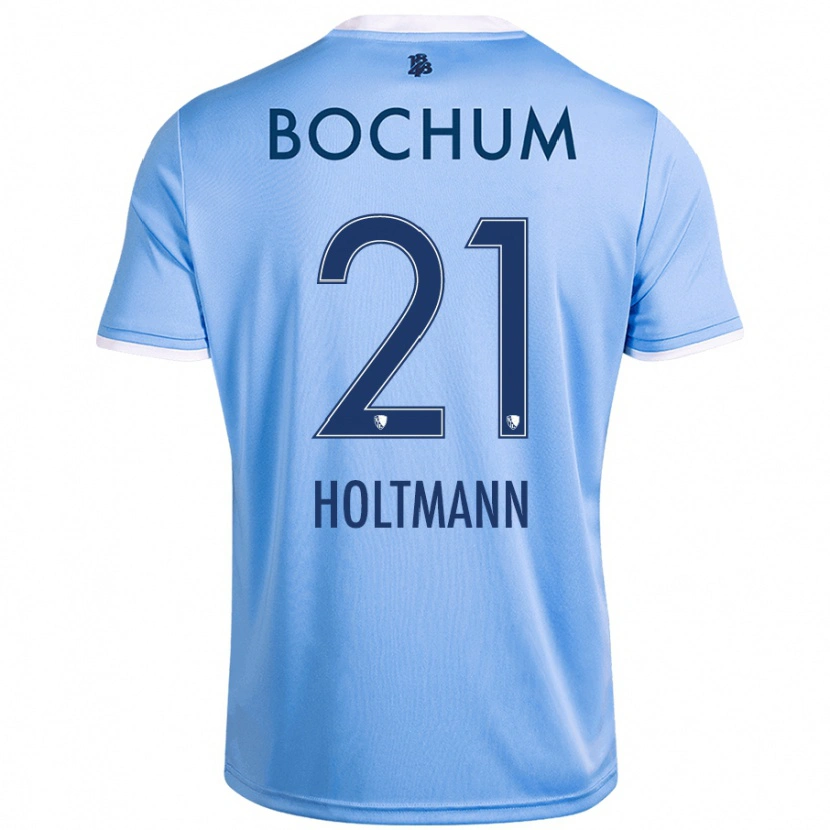 Danxen Niño Camiseta Gerrit Holtmann #21 Azul Cielo 2ª Equipación 2024/25 La Camisa
