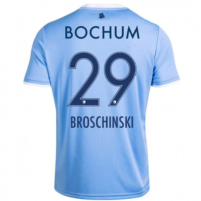 Danxen Niño Camiseta Moritz Broschinski #29 Azul Cielo 2ª Equipación 2024/25 La Camisa