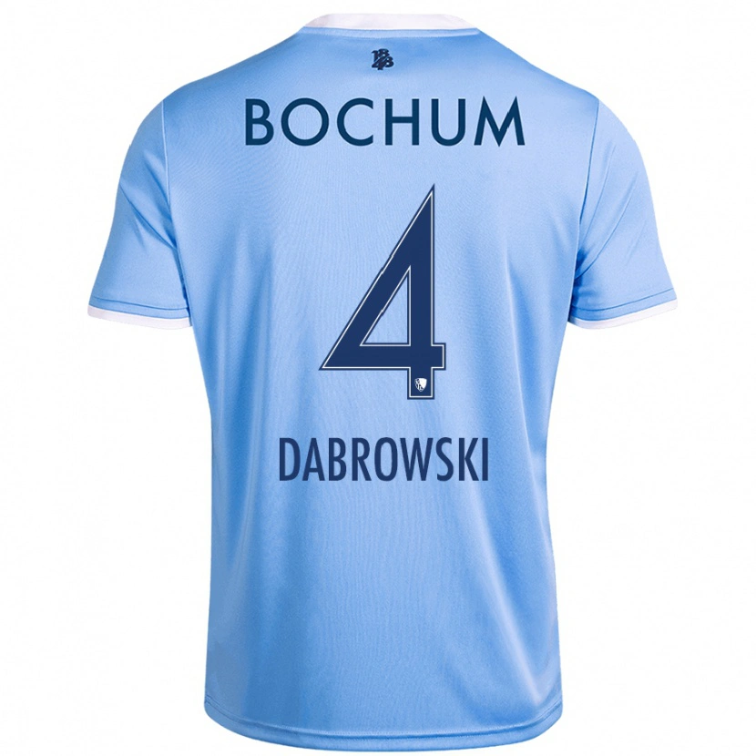 Danxen Niño Camiseta Luc Dabrowski #4 Azul Cielo 2ª Equipación 2024/25 La Camisa