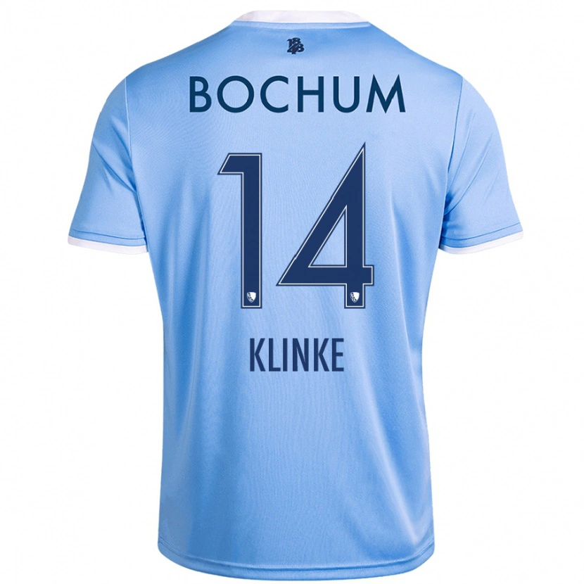 Danxen Niño Camiseta Niklas Klinke #14 Azul Cielo 2ª Equipación 2024/25 La Camisa