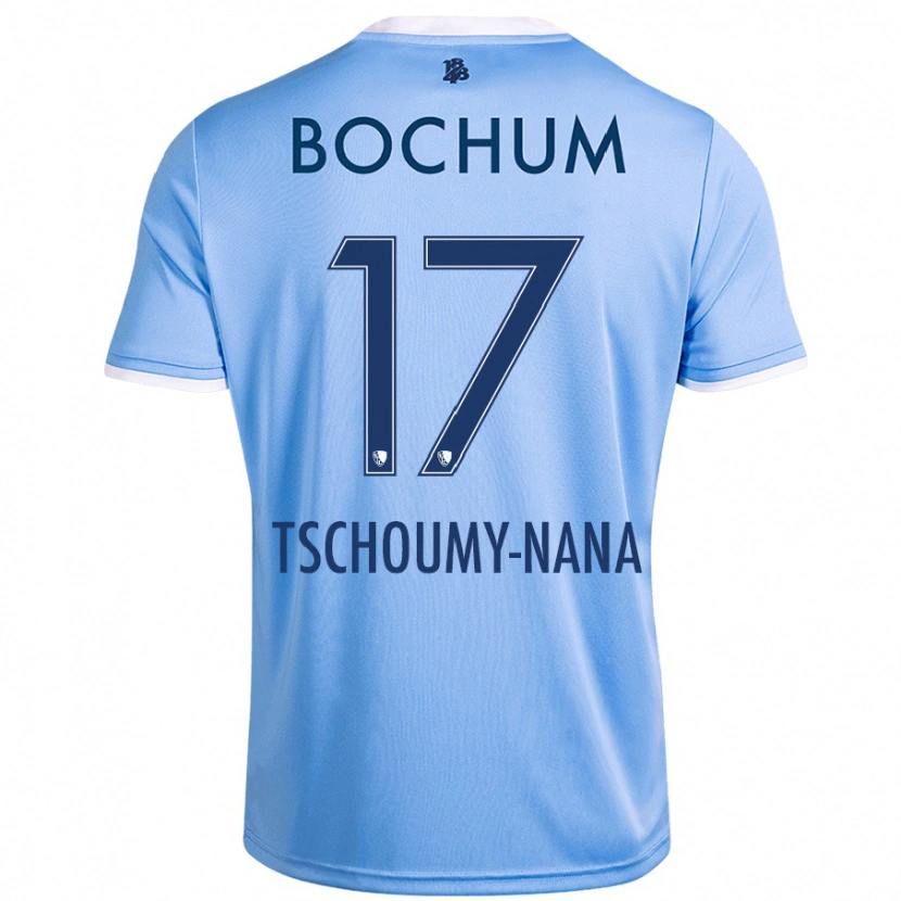 Danxen Niño Camiseta Daryl Tschoumy-Nana #17 Azul Cielo 2ª Equipación 2024/25 La Camisa