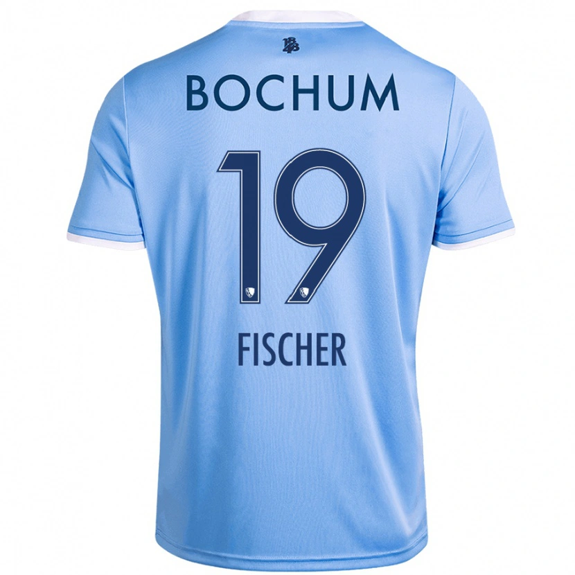 Danxen Niño Camiseta Desmond Fischer #19 Azul Cielo 2ª Equipación 2024/25 La Camisa