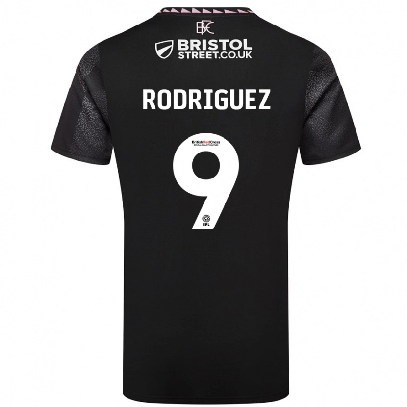 Danxen Niño Camiseta Jay Rodríguez #9 Negro 2ª Equipación 2024/25 La Camisa