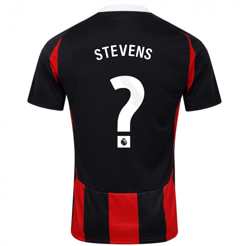 Danxen Niño Camiseta Lily Stevens #0 Negro Rojo 2ª Equipación 2024/25 La Camisa