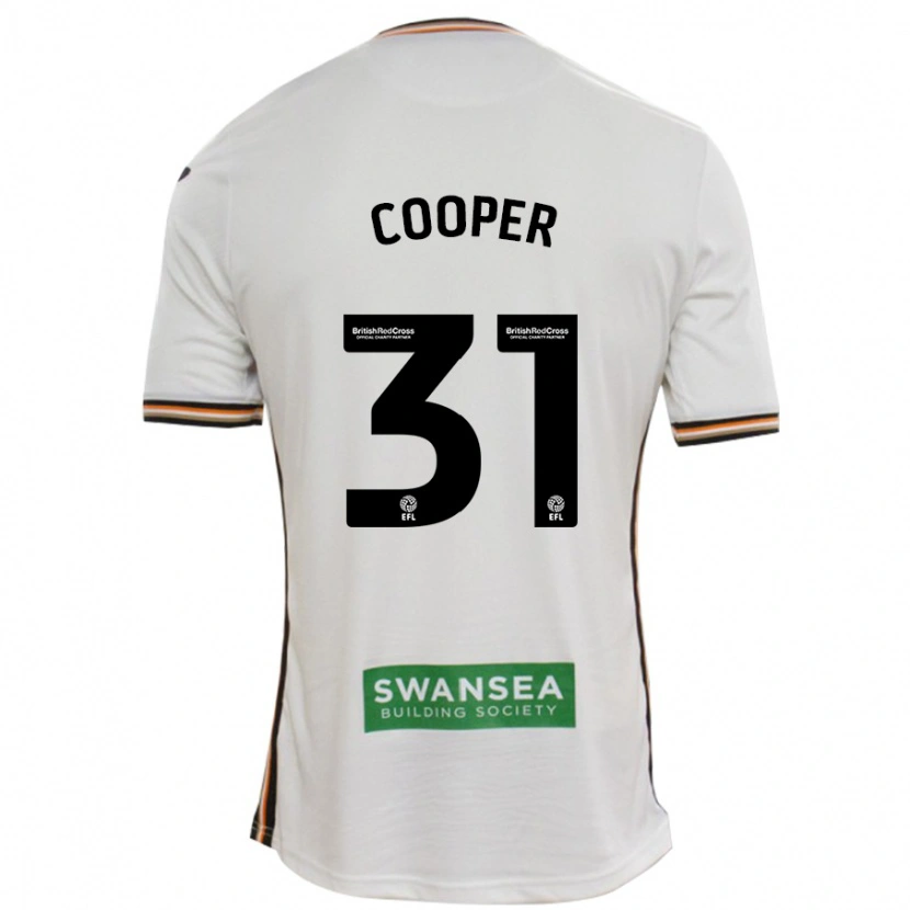 Danxen Hombre Camiseta Oliver Cooper #31 Blanco 1ª Equipación 2024/25 La Camisa
