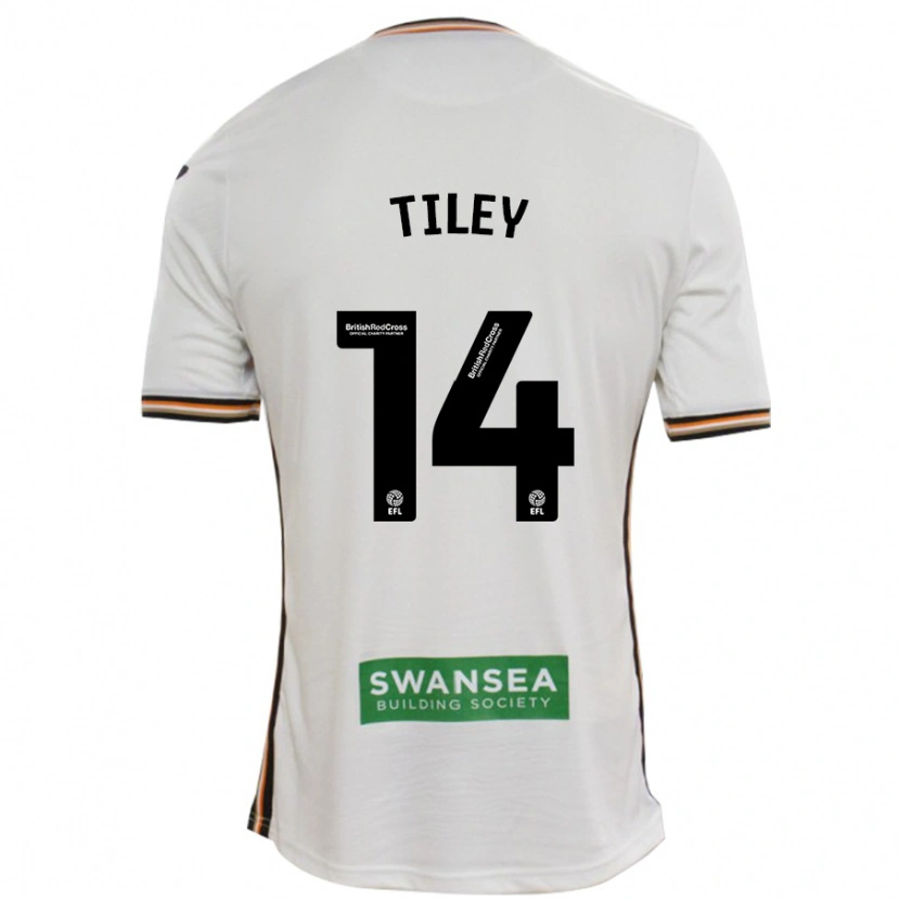 Danxen Hombre Camiseta Chloe Tiley #14 Blanco 1ª Equipación 2024/25 La Camisa