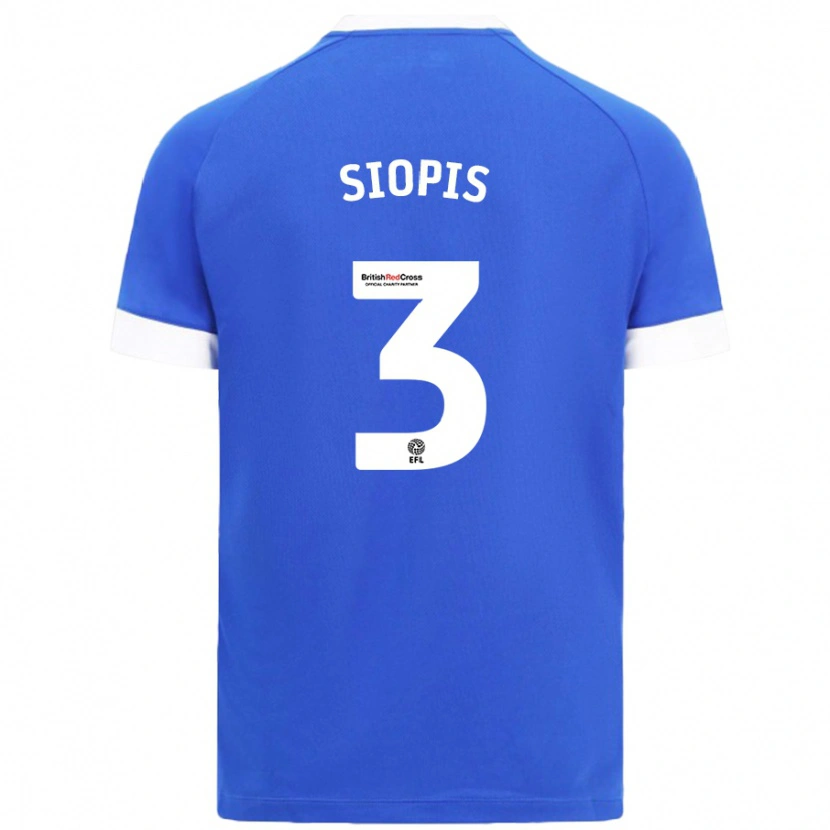 Danxen Hombre Camiseta Manolis Siopis #3 Azul Cielo 1ª Equipación 2024/25 La Camisa