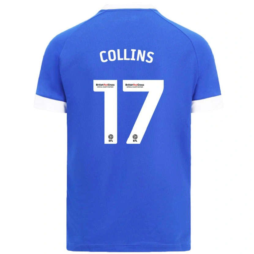 Danxen Hombre Camiseta Jamilu Collins #17 Azul Cielo 1ª Equipación 2024/25 La Camisa