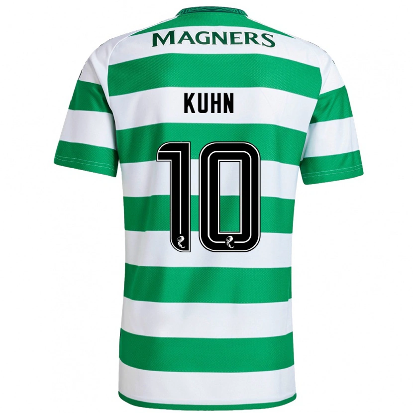 Danxen Hombre Camiseta Nicolas Kühn #10 Verde Blanco 1ª Equipación 2024/25 La Camisa