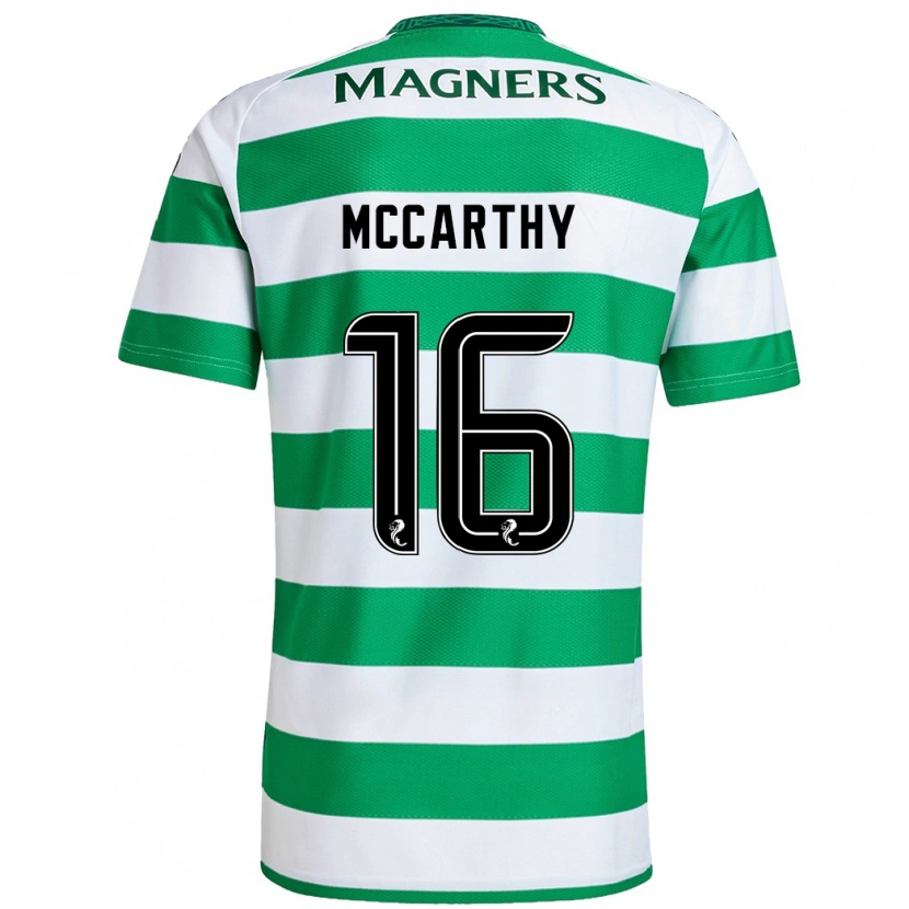 Danxen Hombre Camiseta James Mccarthy #16 Verde Blanco 1ª Equipación 2024/25 La Camisa