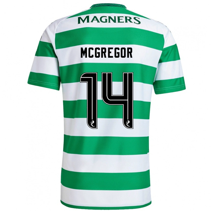 Danxen Hombre Camiseta Shannon Mcgregor #14 Verde Blanco 1ª Equipación 2024/25 La Camisa