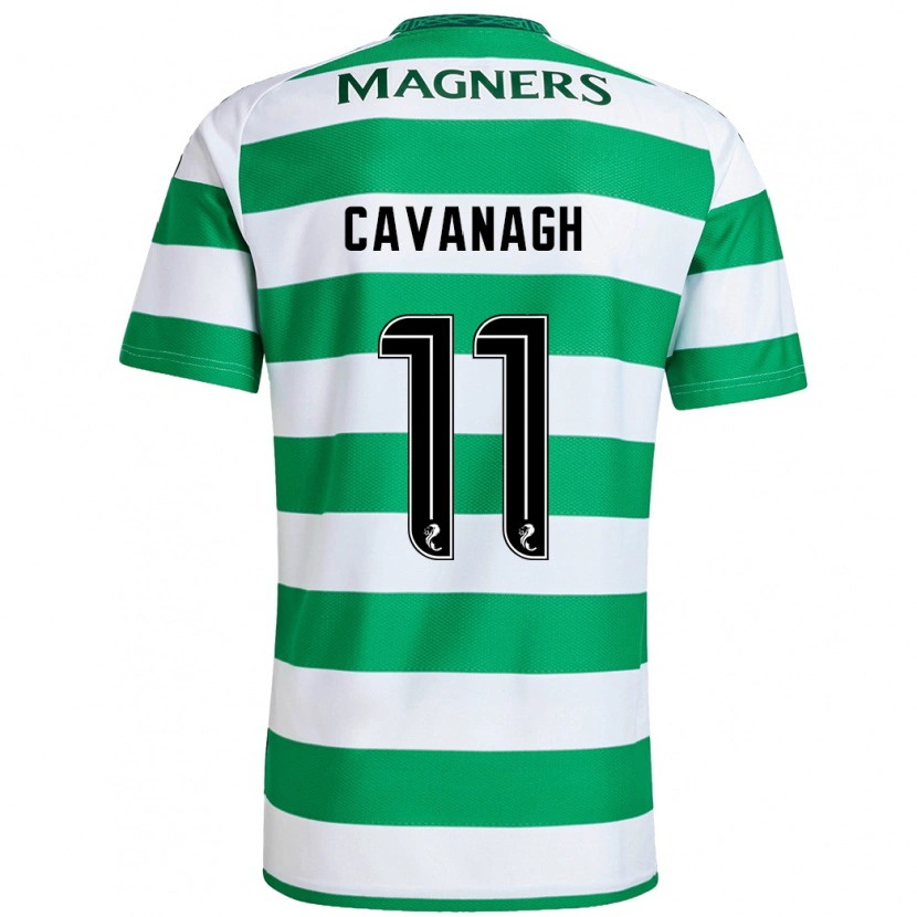 Danxen Hombre Camiseta Colette Cavanagh #11 Verde Blanco 1ª Equipación 2024/25 La Camisa