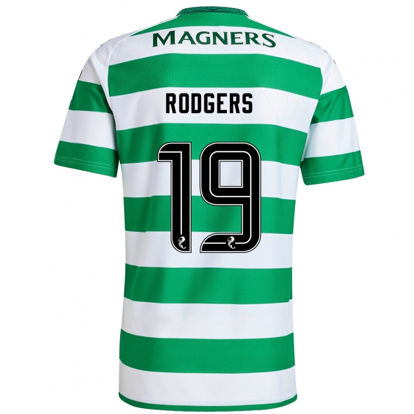 Danxen Hombre Camiseta Lisa Rodgers #19 Verde Blanco 1ª Equipación 2024/25 La Camisa