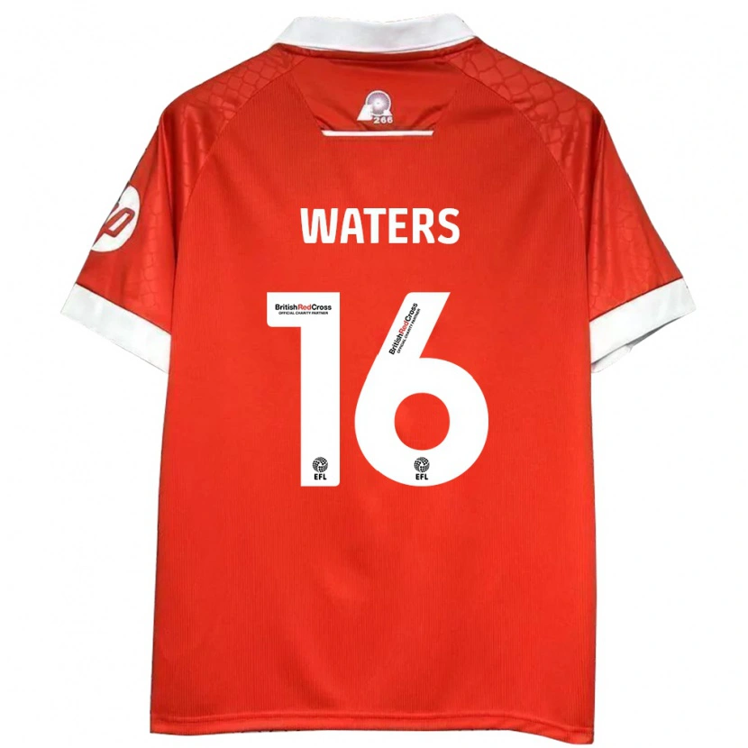 Danxen Hombre Camiseta Billy Waters #16 Rojo Blanco 1ª Equipación 2024/25 La Camisa