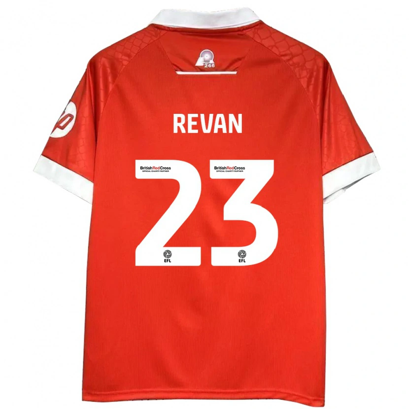 Danxen Hombre Camiseta Sebastian Revan #23 Rojo Blanco 1ª Equipación 2024/25 La Camisa